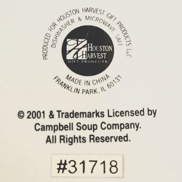 Campbell's Soup Through The Seasons Red Mug 2001 Set Of 2 - Picture 5 of 6